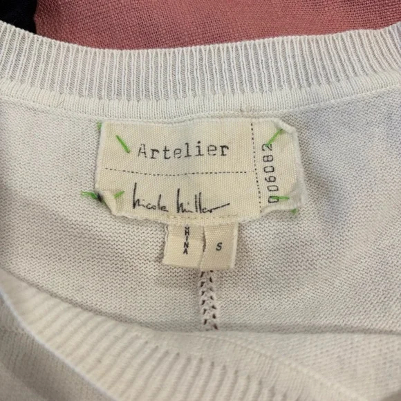 NICOLE MILLER Artelier White Ruffle Top - Picture 7 of 7